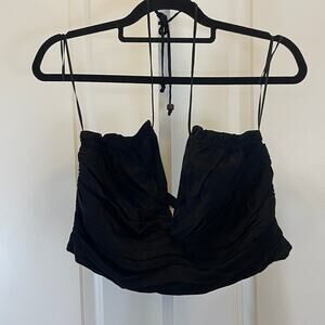 Zara Halter Top - Women Size L - Black